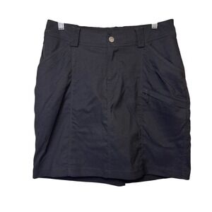 Duluth Trading Skort Black Women's‎ Size 8 Nylon Spandex Hiking Casual